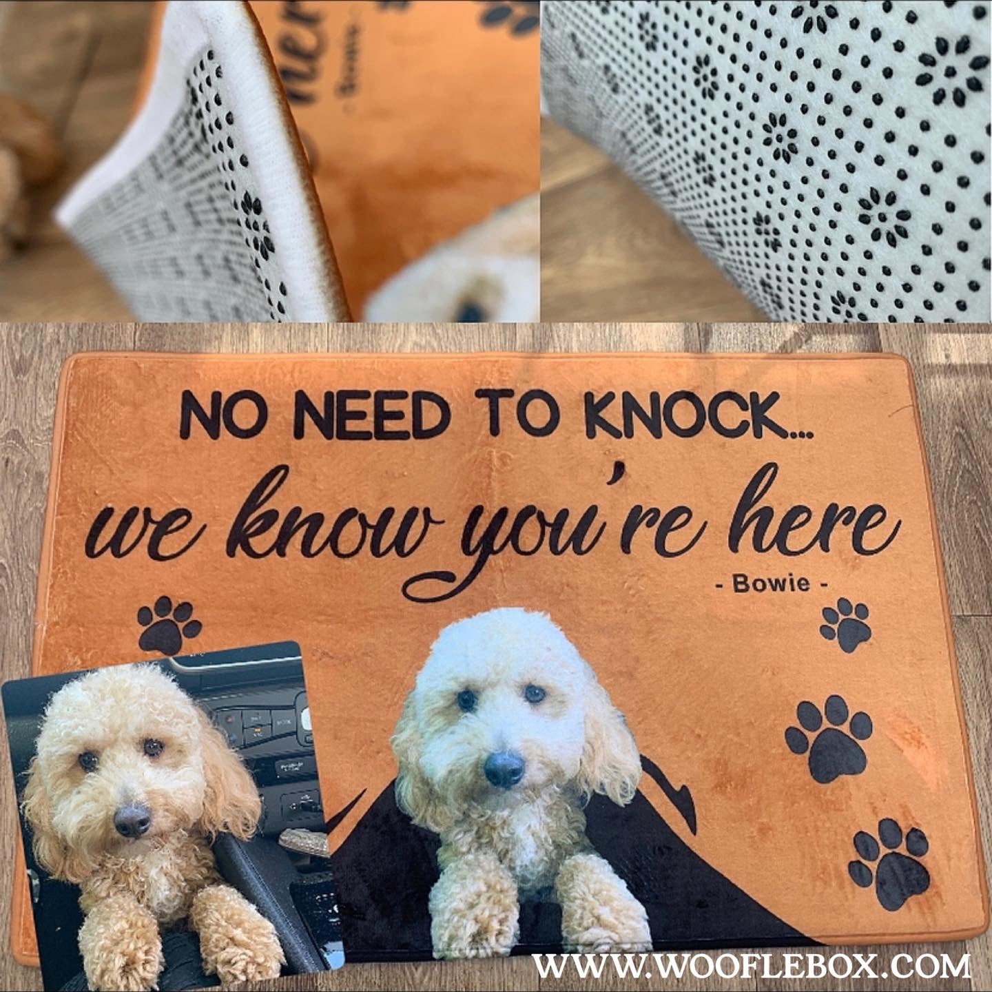 Personalised Doormat With Your Dog - INDOOR USE ONLY