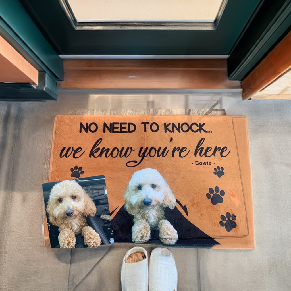 Personalised Doormat With Your Dog - INDOOR USE ONLY