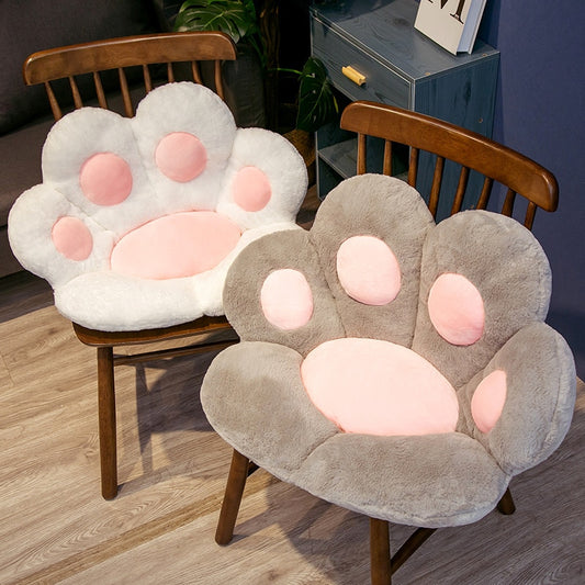 Cute Cat Paw Cushion Seat and Back Pillow