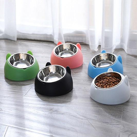 Stainless Steel Cat Bowl with Non Slip Base